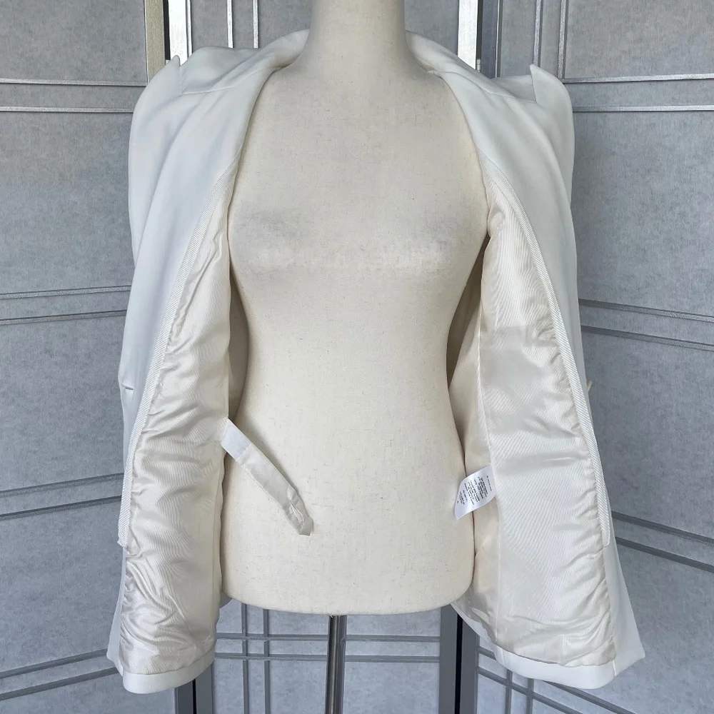 NWT Veronica Beard Off-White Charlize Dickey Jacket sz 12 - Picture 6 of 14